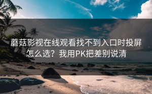 蘑菇影视在线观看找不到入口时投屏怎么选？我用PK把差别说清