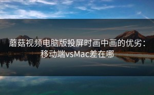 蘑菇视频电脑版投屏时画中画的优劣：移动端vsMac差在哪