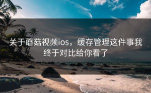 关于蘑菇视频ios，缓存管理这件事我终于对比给你看了