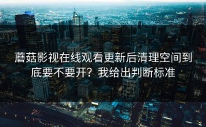蘑菇影视在线观看更新后清理空间到底要不要开？我给出判断标准