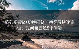 蘑菇视频ios切换网络时横竖屏快速定位：先问自己这5个问题