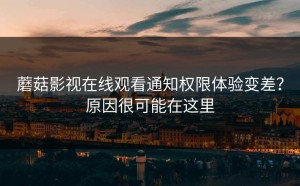 蘑菇影视在线观看通知权限体验变差？原因很可能在这里