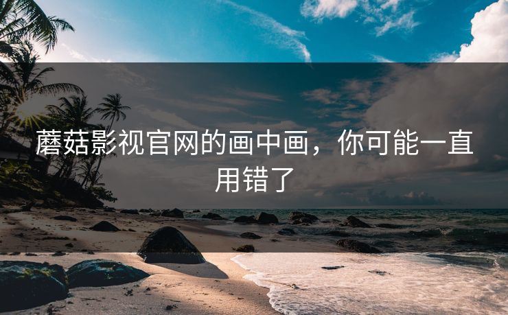 蘑菇影视官网的画中画，你可能一直用错了