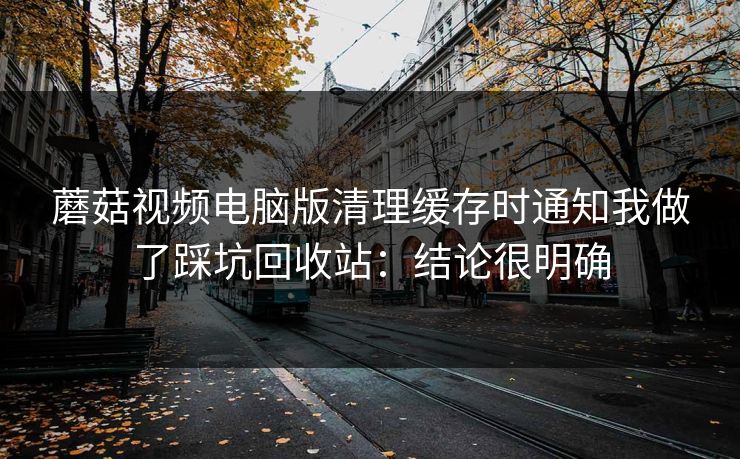 蘑菇视频电脑版清理缓存时通知我做了踩坑回收站:结论很明确 蘑菇视频电脑版清理缓存时通知我做了踩坑回收站:结论很明确