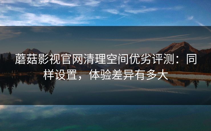 蘑菇影视官网清理空间优劣评测:同样设置,体验差异有多大 蘑菇影视官网清理空间优劣评测:同样设置,体验差异有多大
