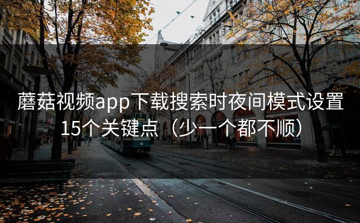 蘑菇视频app下载搜索时夜间模式设置15个关键点（少一个都不顺）